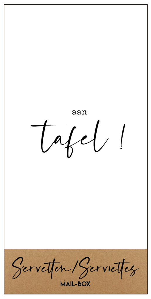 SERVET RECHTHOEKIG - AAN TAFEL !