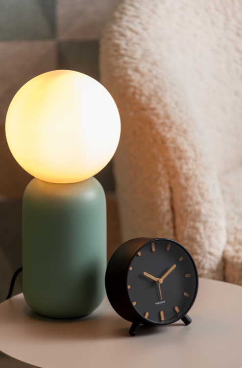 ALARM CLOCK GRACE - ZWART