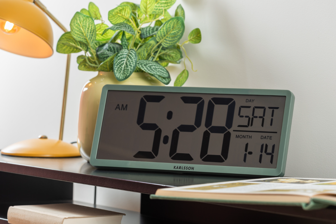 WAND/TAFEL KLOK - GROEN