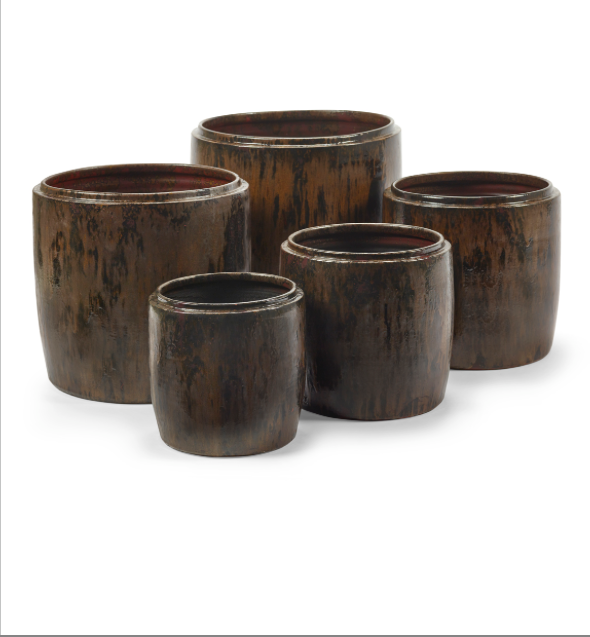 PLANTENPOT MYSTIQ DARK BROWN - SMALL