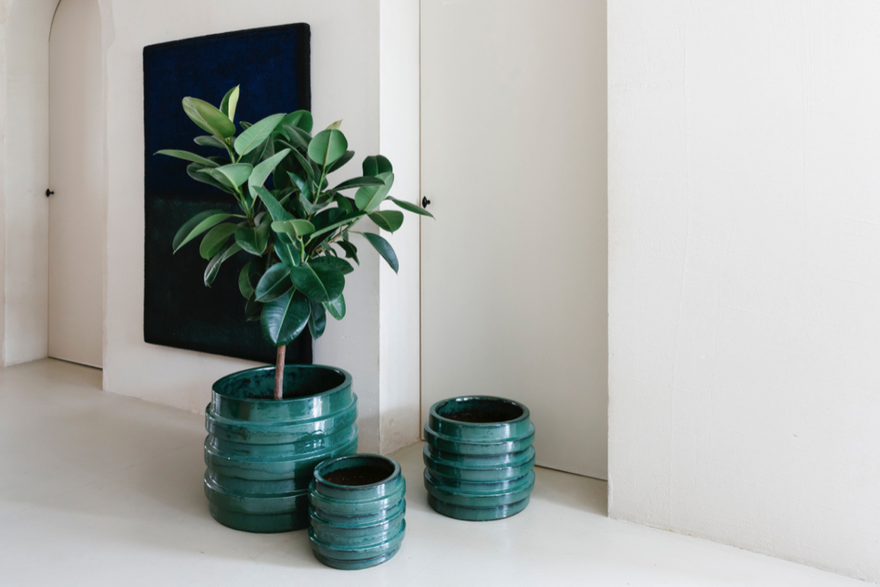 BLOEMPOT AGATA - AQUA