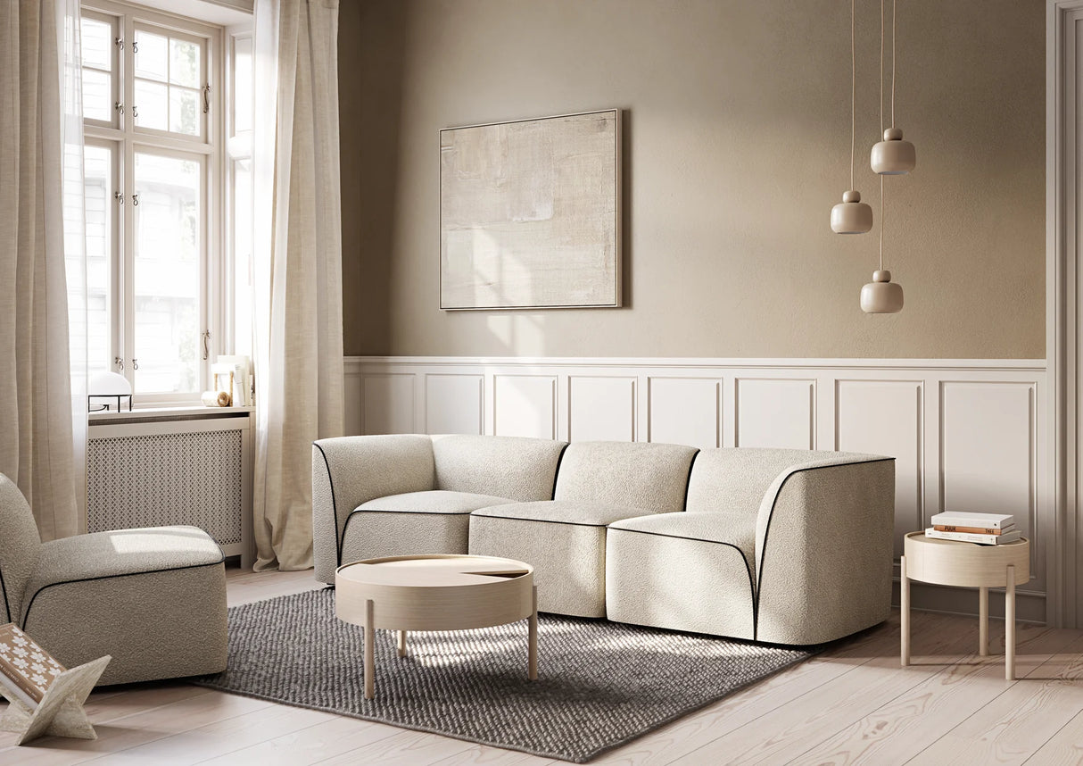 ARC SALONTAFEL - WHITE PIGMENTED LACQUERED OAK