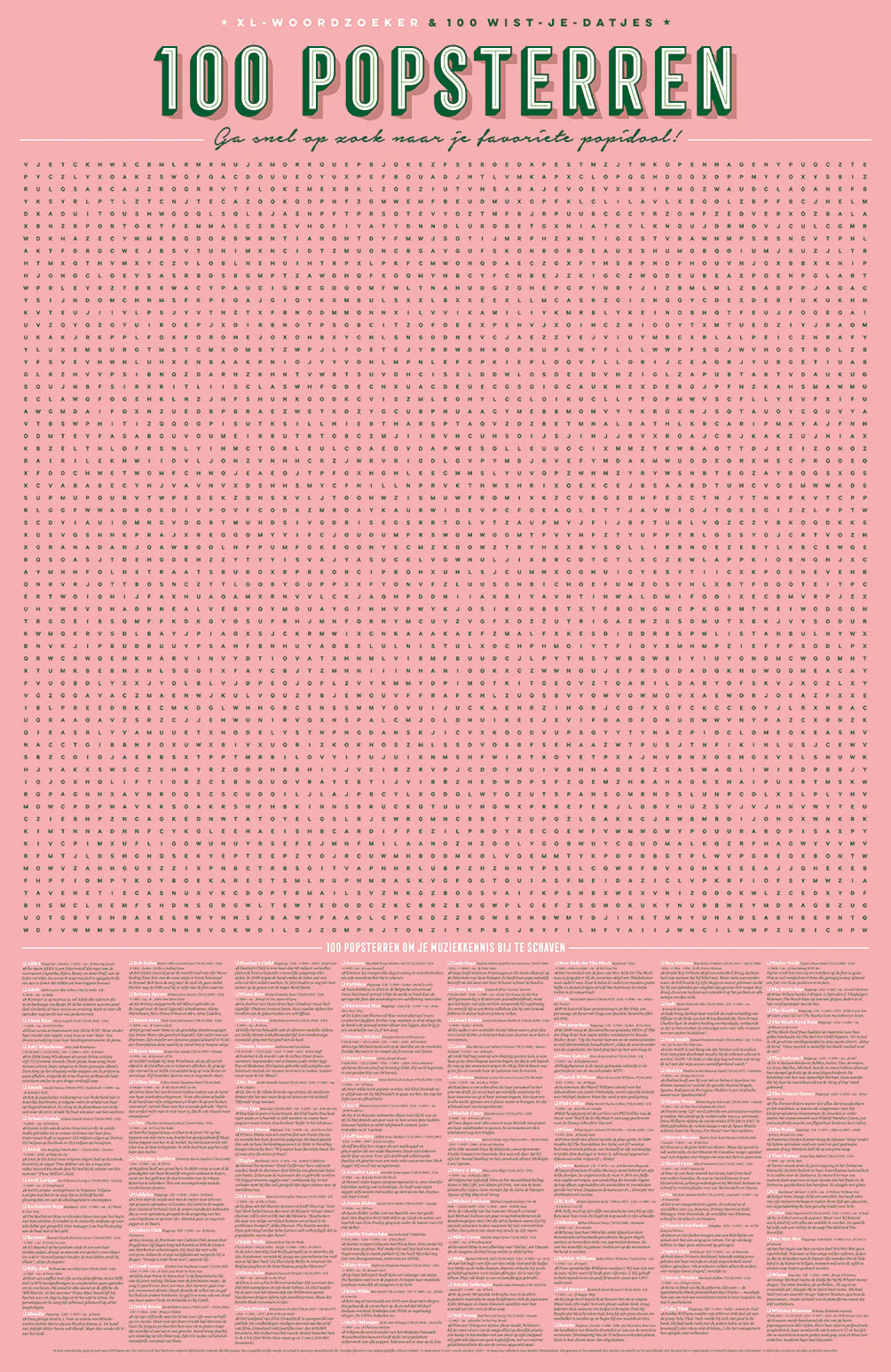 SPELPOSTER 100 POPSTERREN