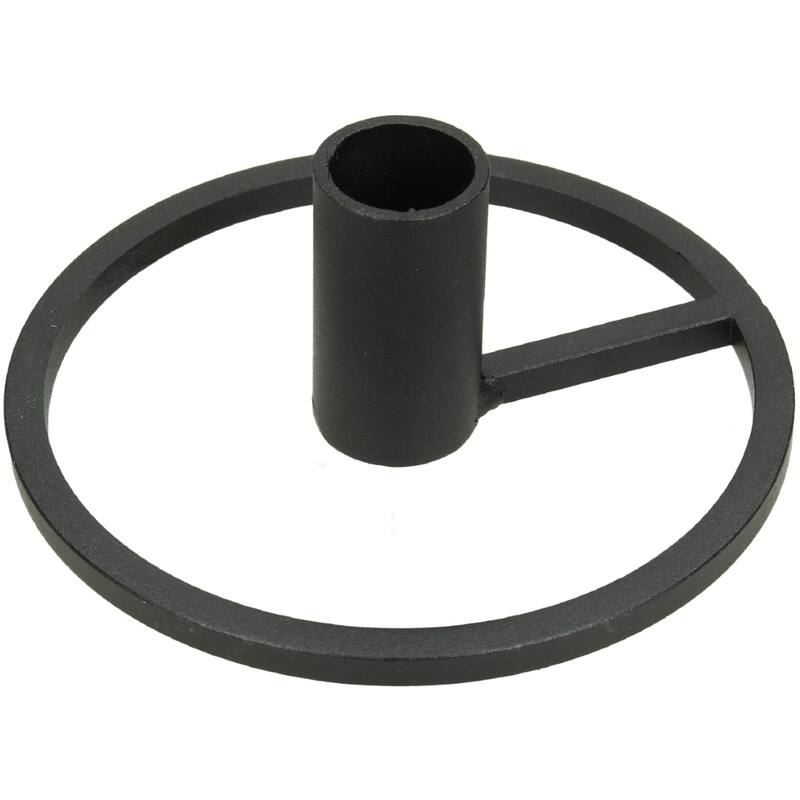 KANDELAAR ROND - ZWART