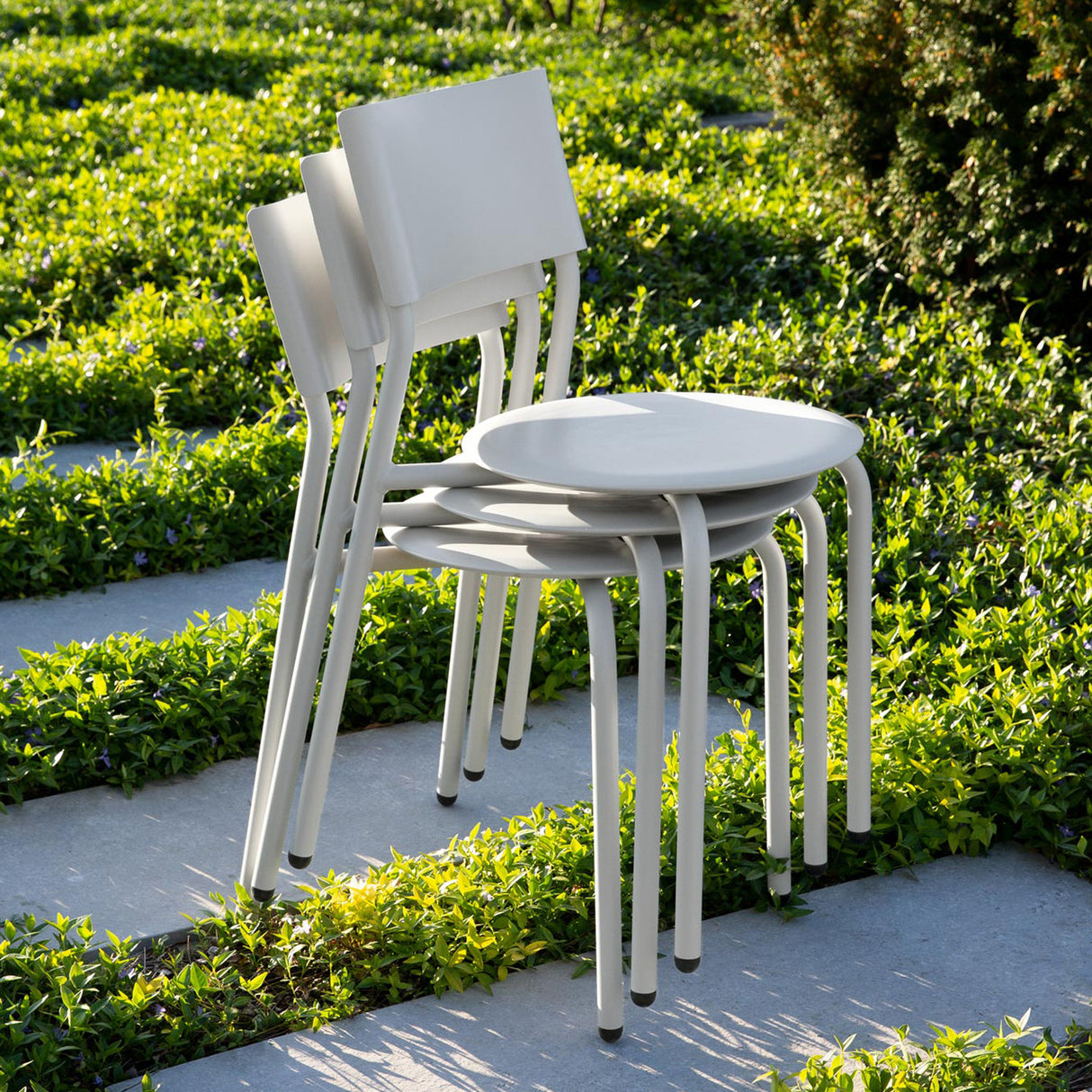 MIDI OUTDOOR CHAIR - LICHTGRIJS