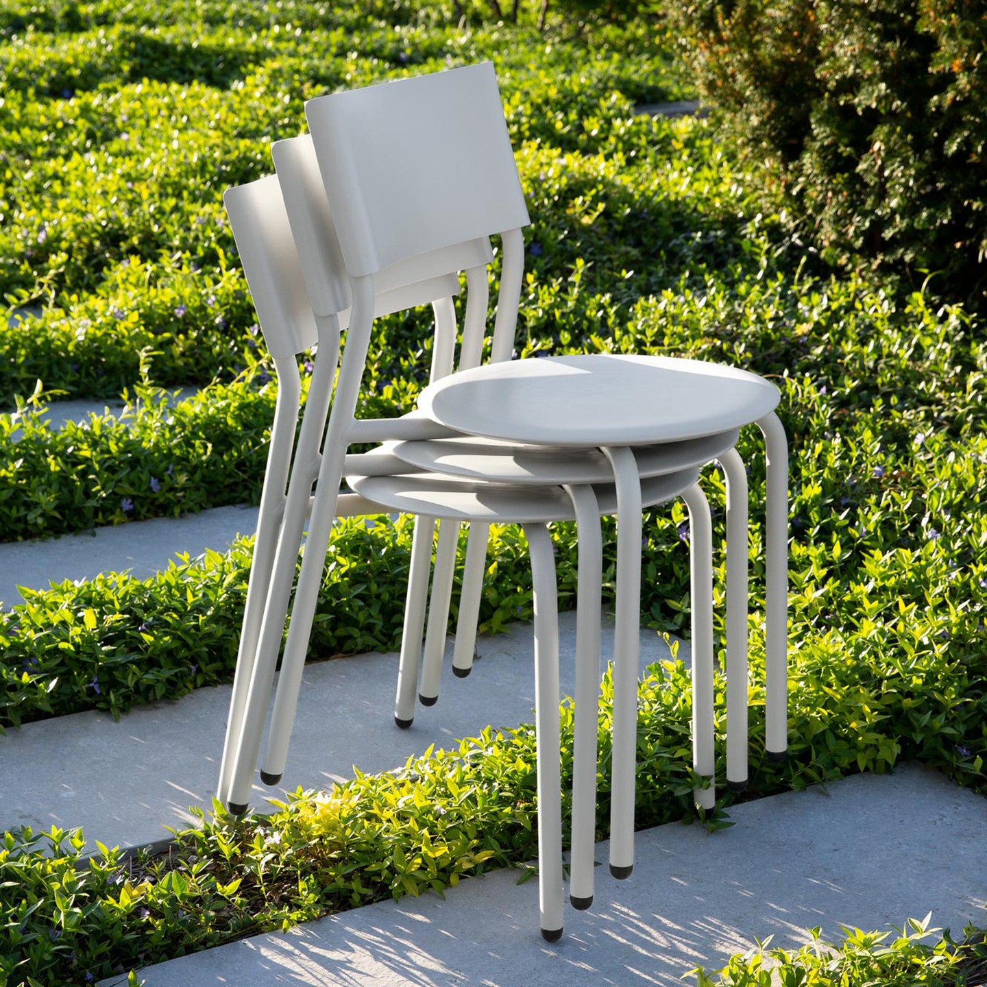 MIDI OUTDOOR CHAIR - LICHTGRIJS