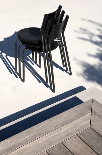 MIDI OUTDOOR CHAIR - ZWART