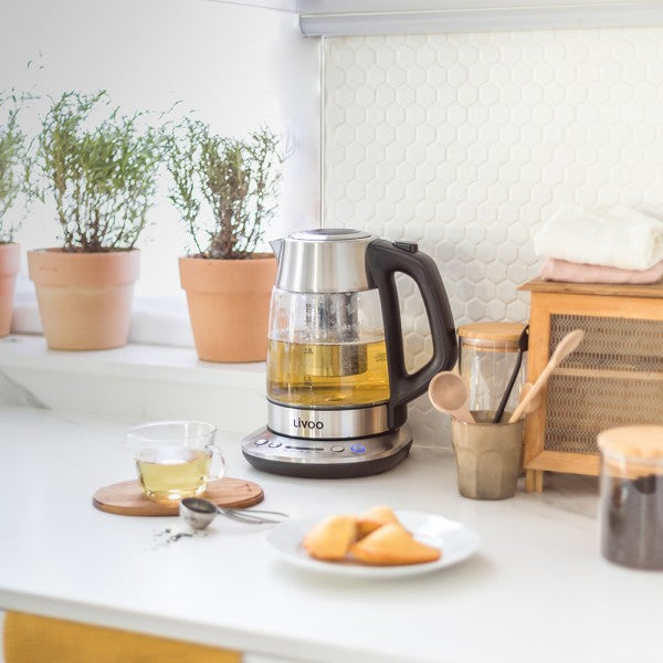 WATERKOKER/THEEPOT MET INSTELBARE TEMPERATUUR 1,7 L