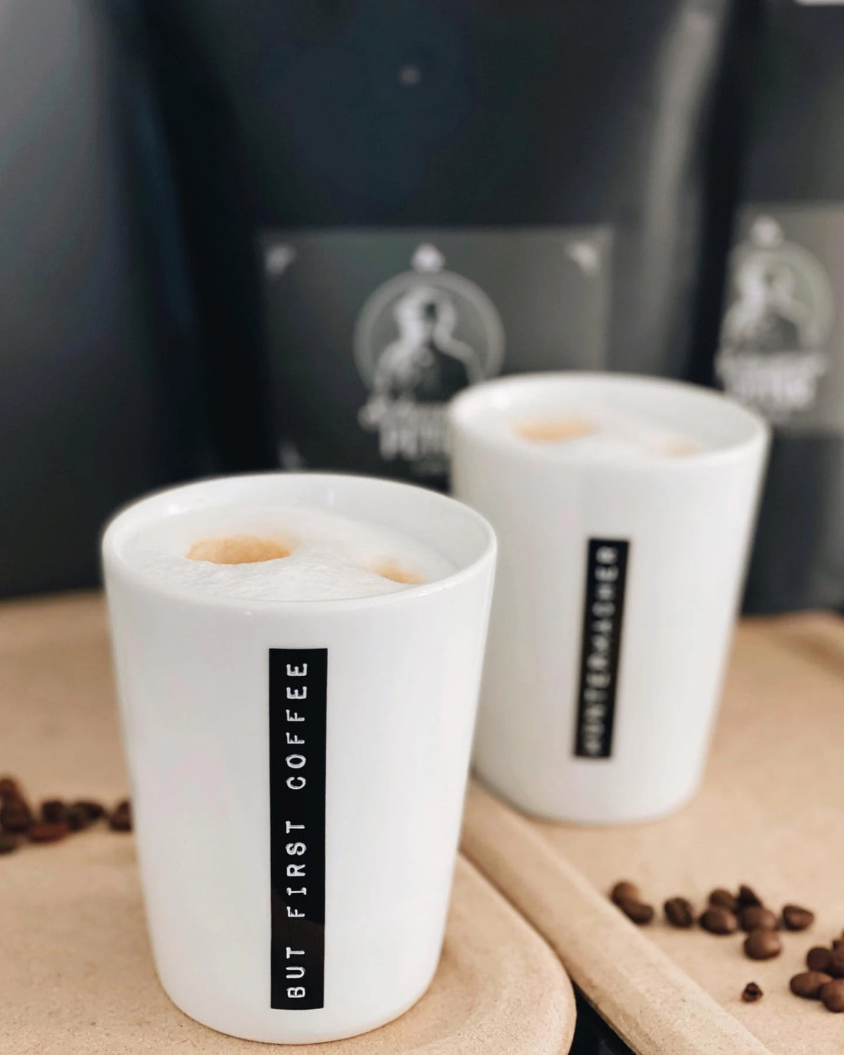 BEKER BUT FIRST COFFEE