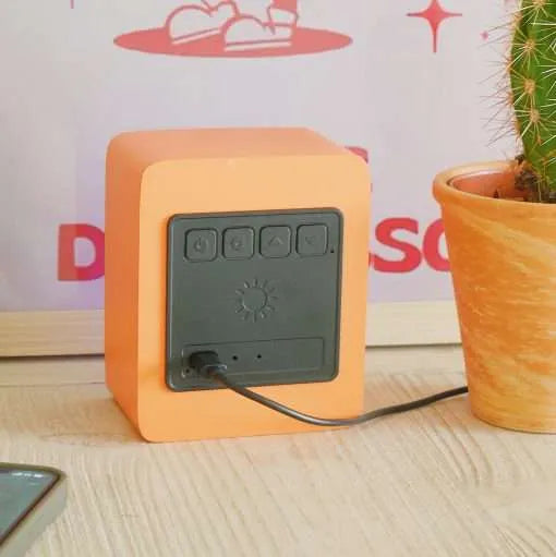 RISE PLAY - SPEAKER + ALARM CLOCK - YELLOW