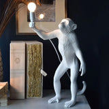 MONKEY STANDING LAMP / WIT