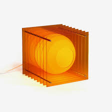 LOP LAMP SQUARE SMALL - ORANGE