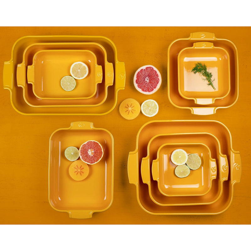 APPOLIA RECHTHOEKIGE OVENSCHAAL - SAFFRAAN GEEL