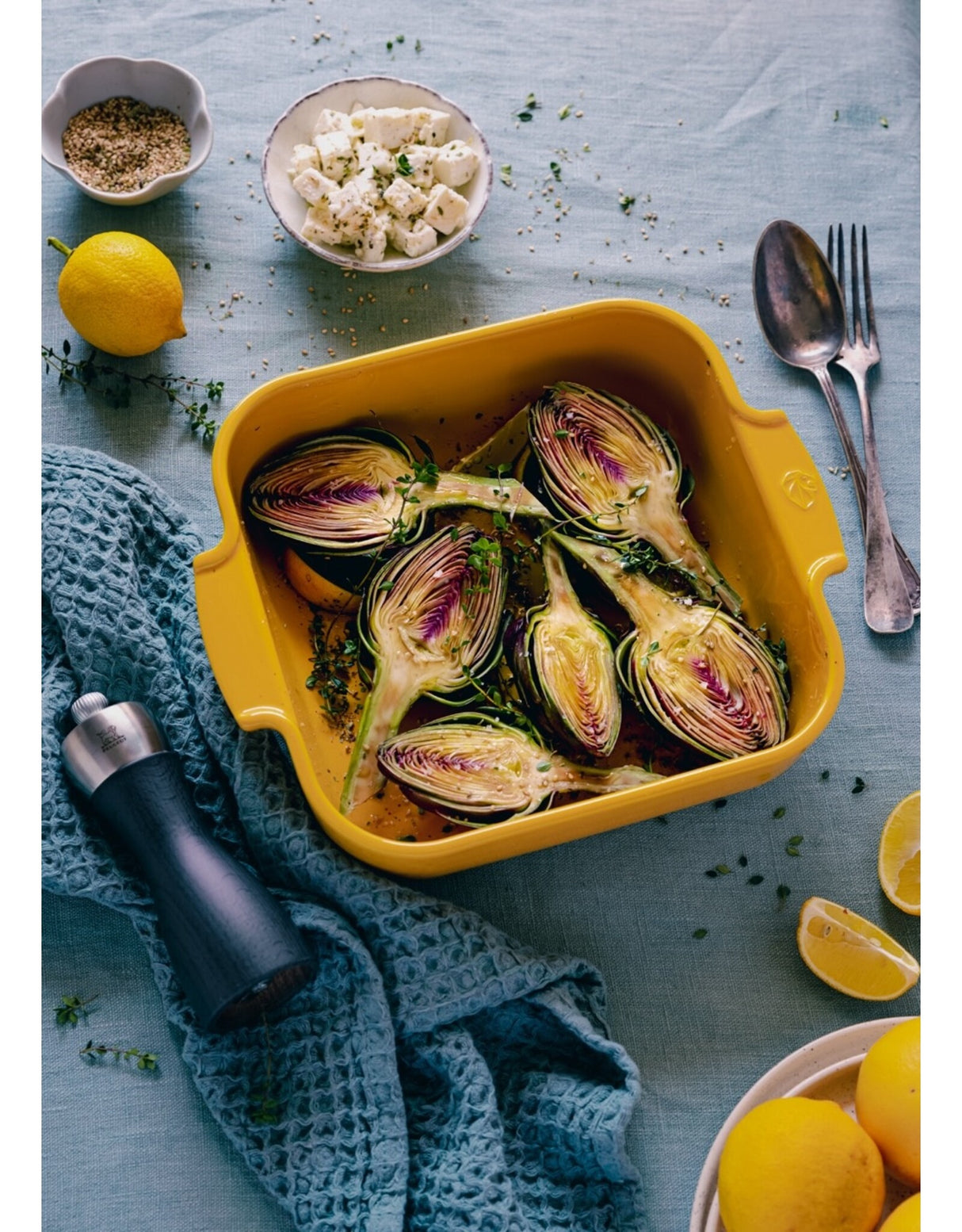 APPOLIA RECHTHOEKIGE OVENSCHAAL - SAFFRAAN GEEL