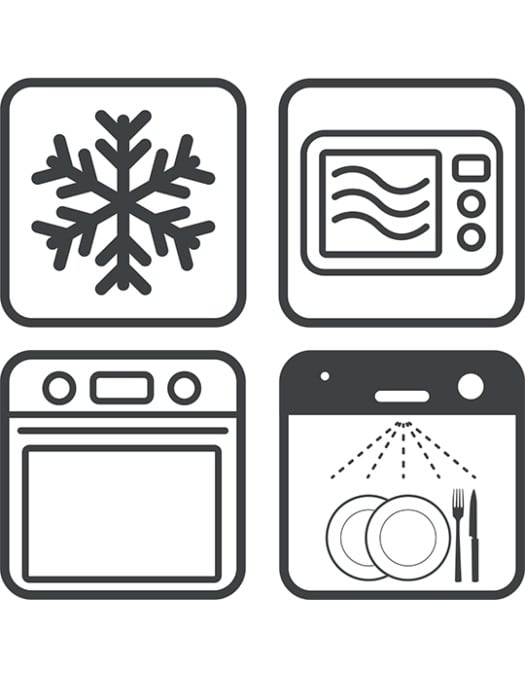 APPOLIA RECHTHOEKIGE OVENSCHAAL - ZWART