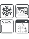APPOLIA RECHTHOEKIGE OVENSCHAAL - ZWART
