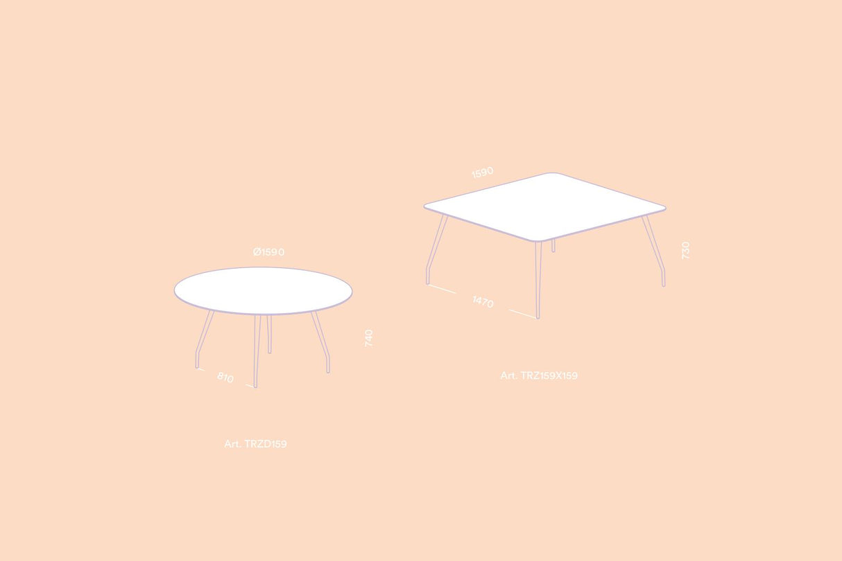 RIZZ TAFEL MET WALNOOT BLAD