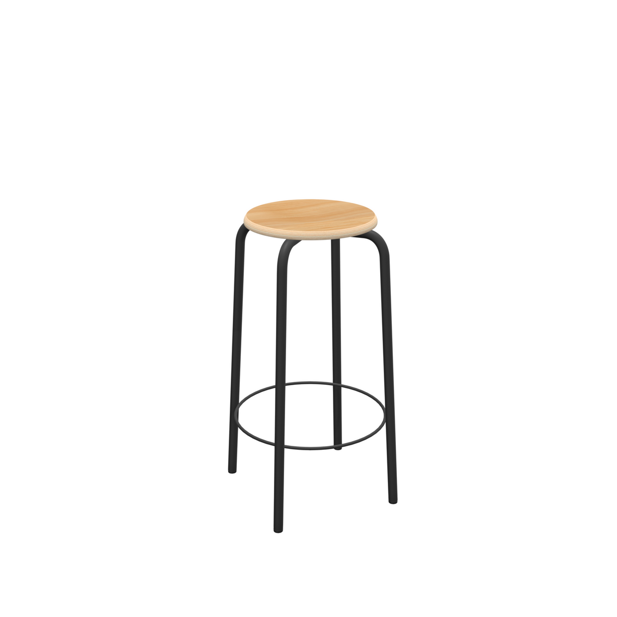 BARSTOEL TAB MET HOUTEN ZITTING