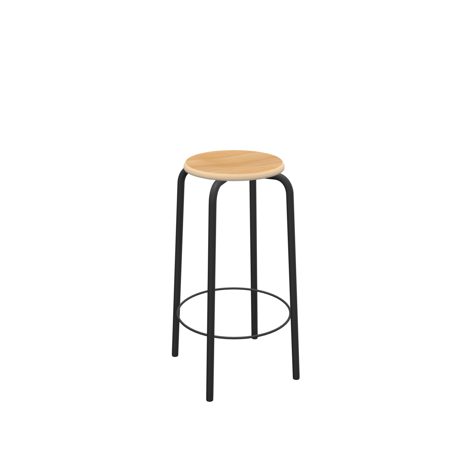 BARSTOEL TAB MET HOUTEN ZITTING