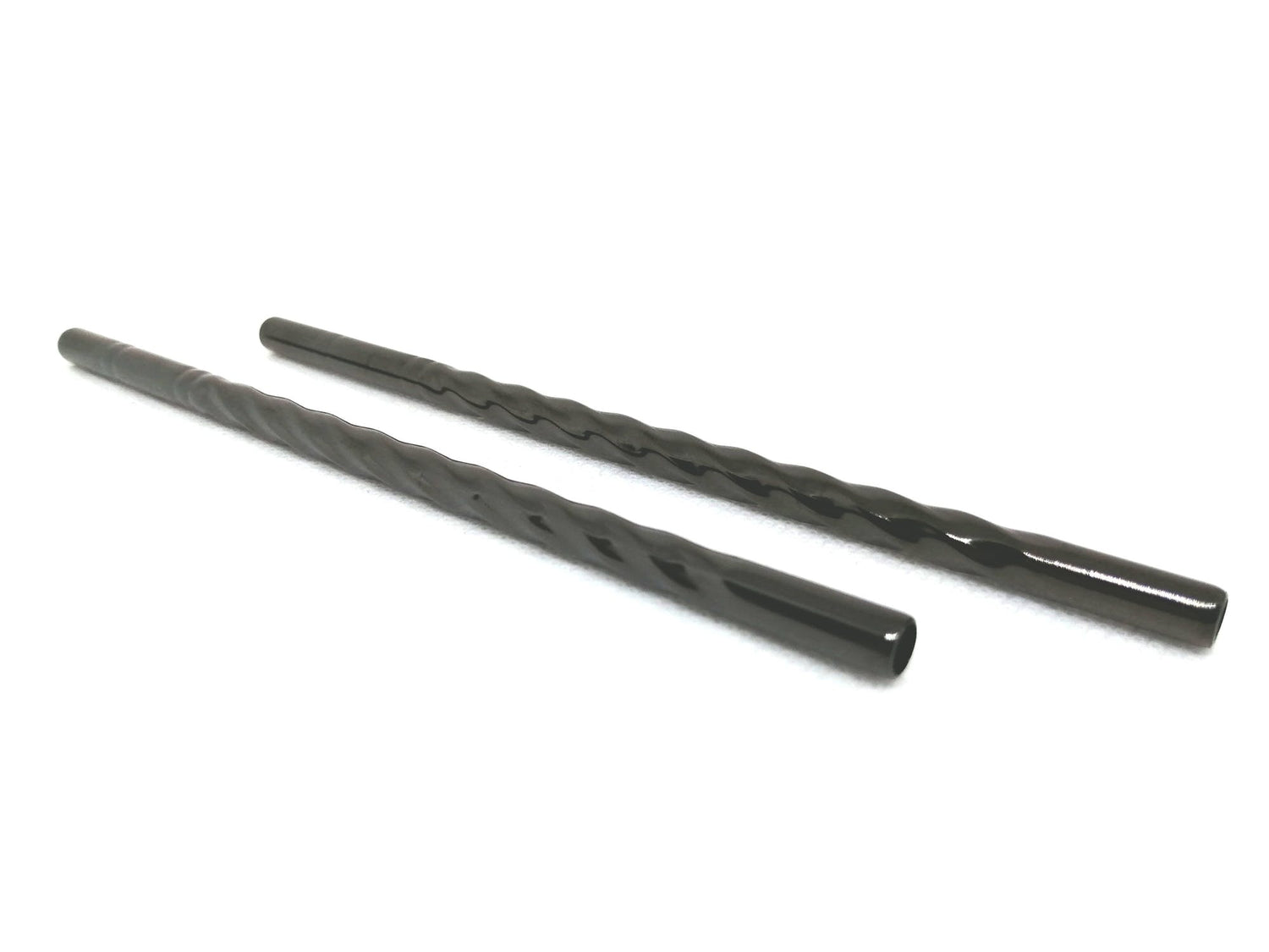 ZWARTE METALEN RIETJES - SPIRAAL