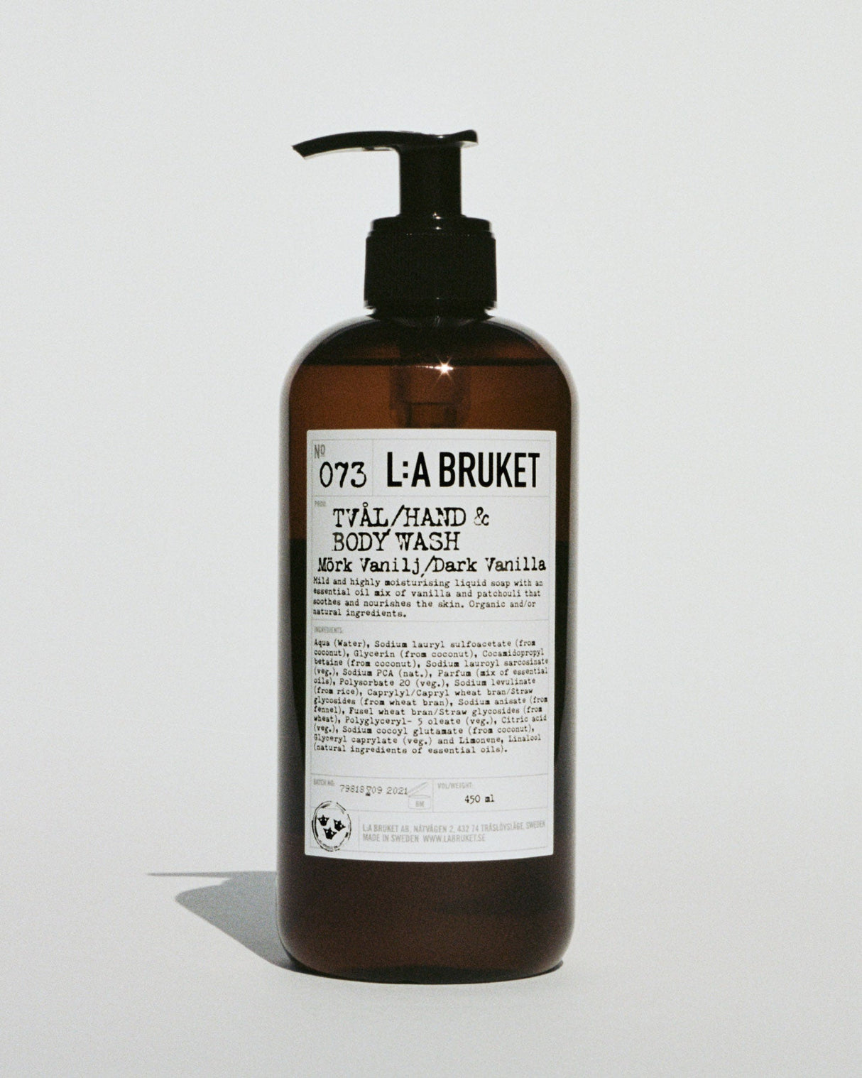 HAND & BODY WASH - DARK VANILLA