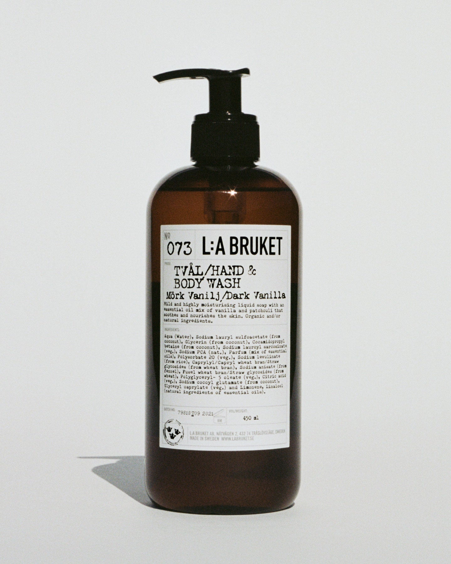 HAND & BODY WASH - DARK VANILLA
