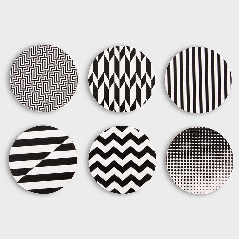 COASTERS BLACK & WHITE