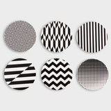 COASTERS BLACK & WHITE
