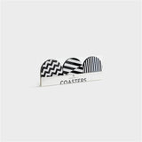 COASTERS BLACK & WHITE