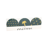 COASTERS PALM TREE - GREEN