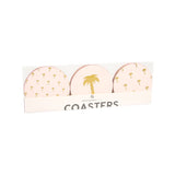 COASTERS PALM TREE - PINK