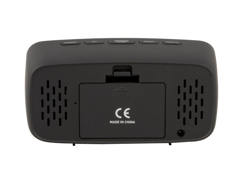 LED ALARM WEKKER - ZWART