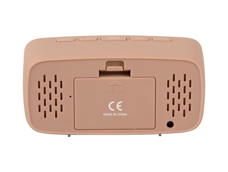 LED ALARM WEKKER - ROZE