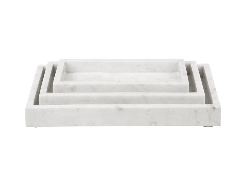 DIENBLAD WIT MARMER - SMALL