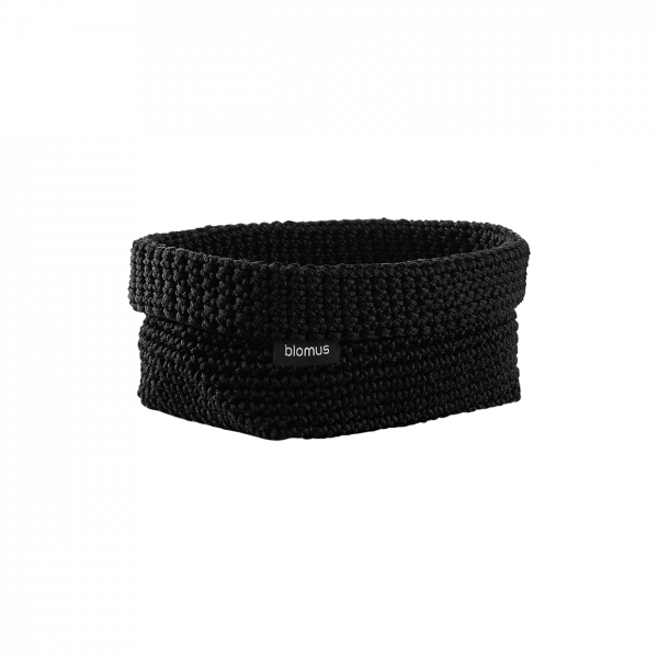 CROCHET MAND TELA - BLACK - L