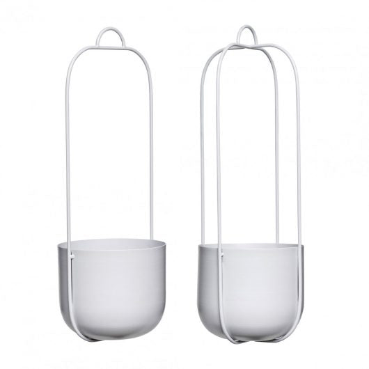 HANG BLOEMPOT - LICHTGRIJS