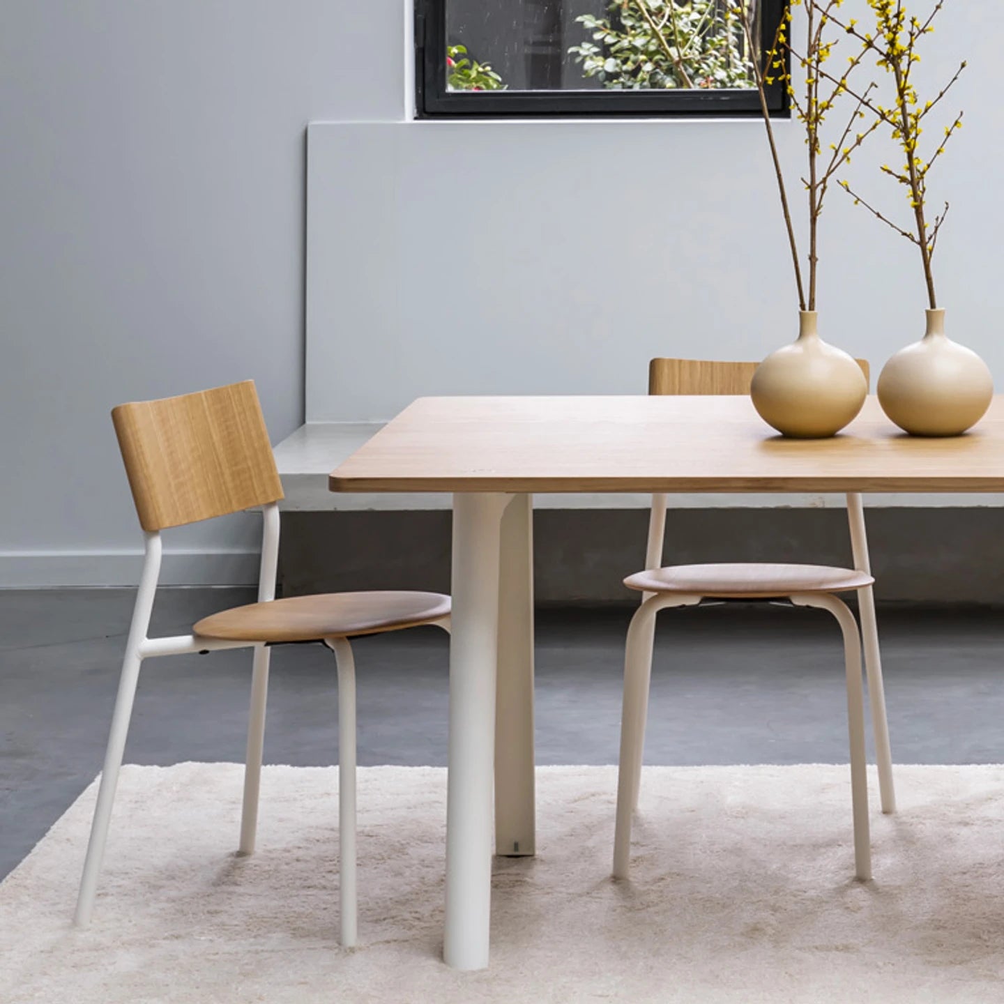 TAFEL NEW MODERN - WIT - RECHTHOEKIG