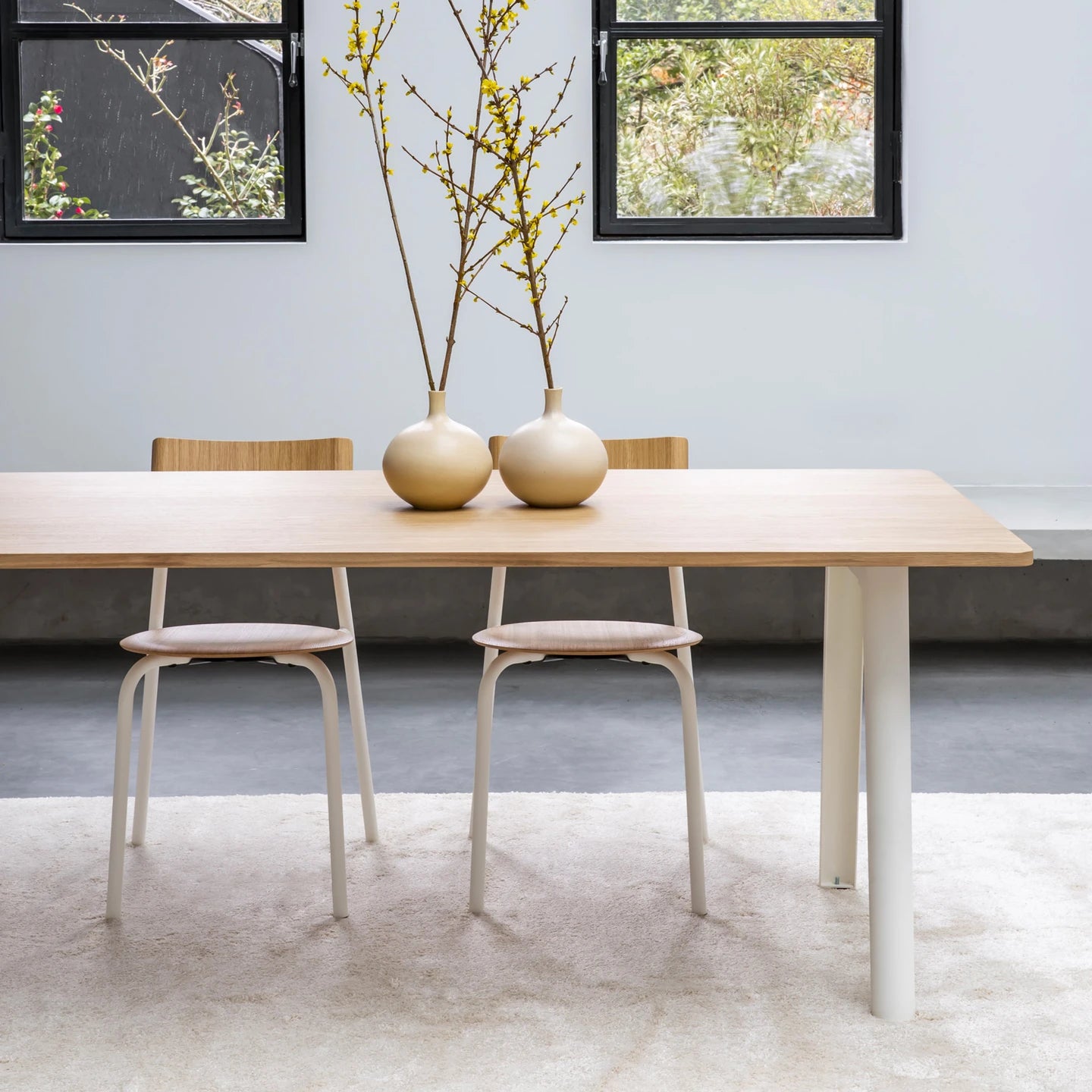 TAFEL NEW MODERN - WIT - RECHTHOEKIG