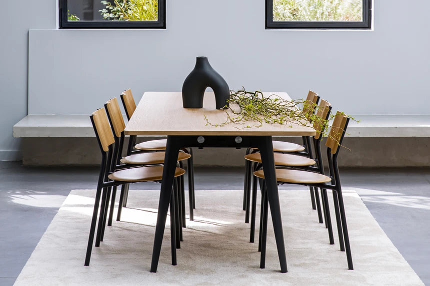 TAFEL NEW MODERN - ZWART - RECHTHOEKIG