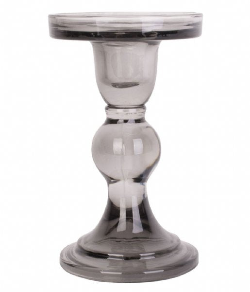 KANDELAAR GLASS ART - L/ZWART