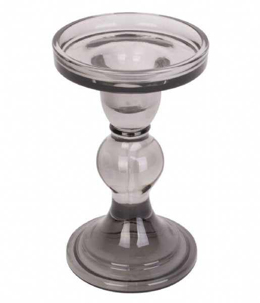 KANDELAAR GLASS ART - L/ZWART