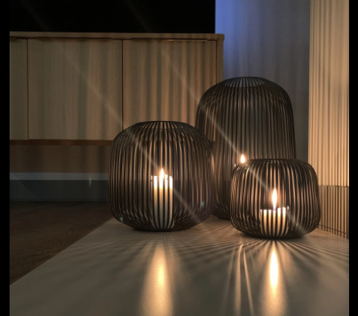 LANTAARN LITO - ZWART