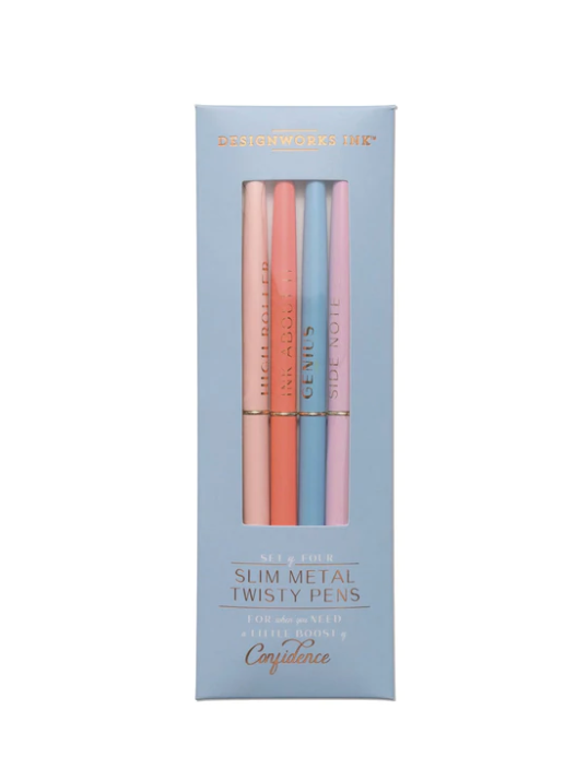 TWISTY SLIM PEN SET - BLUE