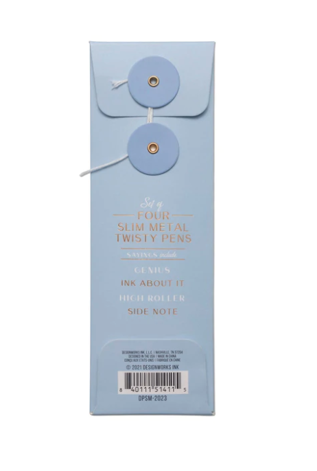 TWISTY SLIM PEN SET - BLUE
