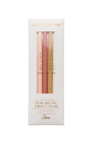 TWISTY SLIM PEN SET - CREAM