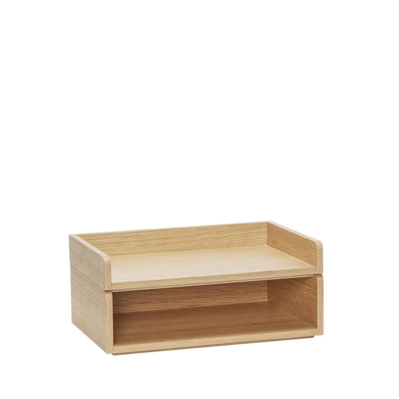 BUREAU-ORGANIZER NATUREL HOUT