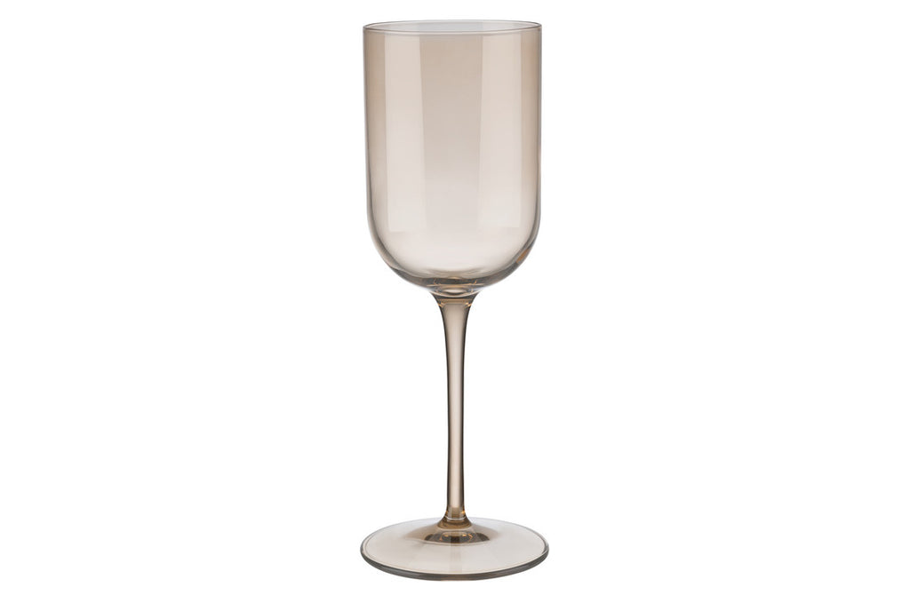 SET 4 WITTE WIJNGLAZEN FUUM