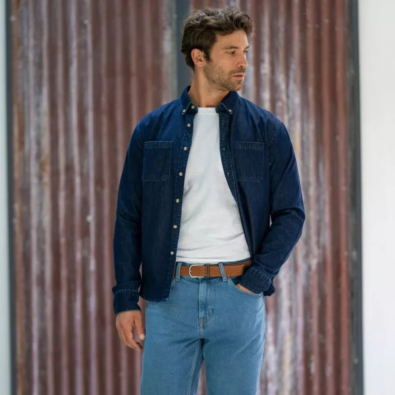 GEVLOCHTEN RIEM - CARAMEL