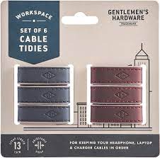 SET VAN 6 KABELHOUDERS