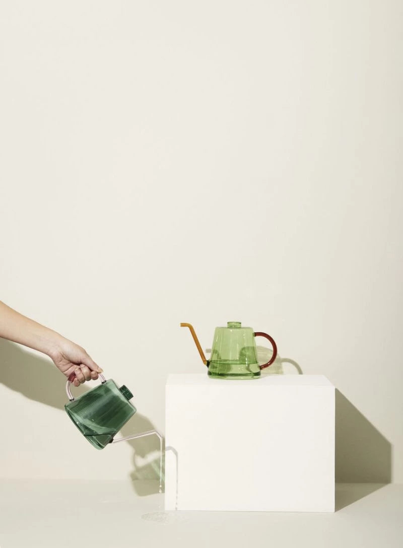 FLORA GIETER - DONKERGROEN/ROZE